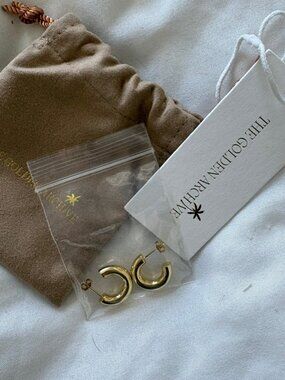 NWT GOLD FILLED HOOPS